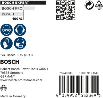 Obrázok produktu pre Bosch Expert SDS plus-7X, Rotačné kladivo, Hammer drill bit, 6 mm, 215 mm, Betón, Kameň, 15 cm