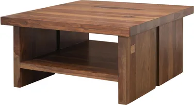 Image de MASSIVMOEBEL24 | Table basse 90x90 Palissandre laqué Noble unique SYDNEY #120