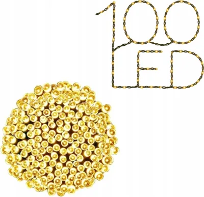 Produktbild von Weihnachtsbeleuchtung 100 Led Warm Weiss 8M Ip44 Stark Innen/Aussen Dekorativ