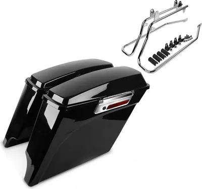 Produktbild von Set Seitenkoffer und Kofferträger CR für Harley Davidson Softail Delux
