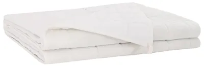 Produktbild von Gewichtsdecke Weiß 152 x 203 cm 11 kg 100% Baumwolle 205T