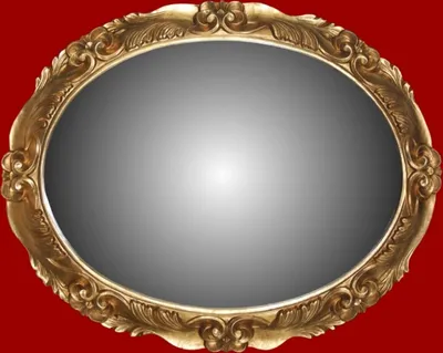Casa Padrino Barock Spiegel Oval Baroque Mirror Round Gold Furniture Interior