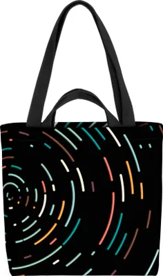 Produktbild von VOID Universum Wirbel Sterne Tasche 33x33x14cm,15l Einkaufs-Beutel Shopper Einkaufs-Tasche Bag