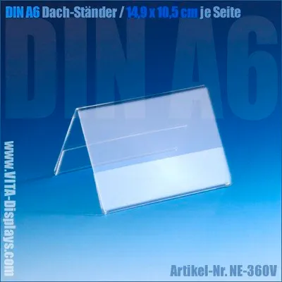 Produktbild von DIN A6 Dach-Ständer / V-Aufsteller