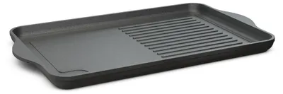 Produktbild von Hoffmann Grillplatte 2in1 eckig 49x29 cm Aluguss Antihaft Induktion