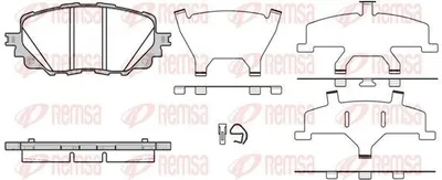 Produktbild von REMSA 1708.00 Bremsbeläge Satz Vorne Bremsklötze für MAZDA MX-5 IV (ND) für FIAT 124 Spider (348)