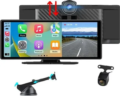 Obrázok produktu pre Automatický DVR, Rozlíšenie 4K, Duálny objektív, Zadná kamera CLP12A, Bez karty TF, Zadná kamera CLP12A, Bez karty TF
