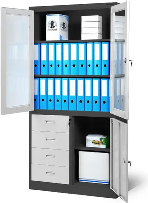 Zdjęcie produktu dla WIOLA C042 szafa: antracyt RAL7016 - biała RAL9003