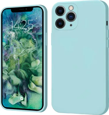 Produktbild von Hülle für iPhone 11 Pro Case Cover Bumper Silikon Softgrip Schutzhülle Farbe: Hellblau