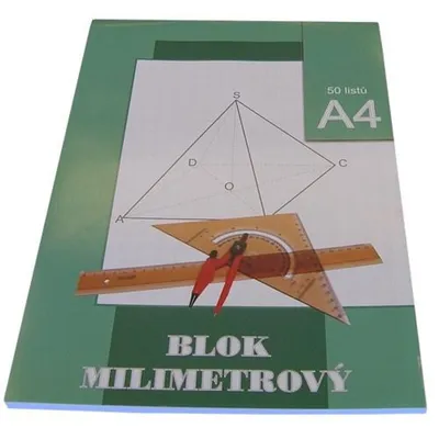 Image de Papier millimétré A4, 50 feuilles / bloc, STEPA 240405150