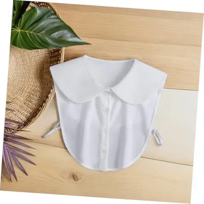 Produktbild von Chiffon-imitat-Kragen Abnehmbar Für Damen Rundhals-hemdkragenimitat Damenkragen-imitat Abnehmbares Halbhemd Damen-einsatzkragen