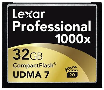 Produktbild von Lexar Professional 1066x 32GB CompactFlash, bis zu 160 MB/s, LCF32GCRBEU1066