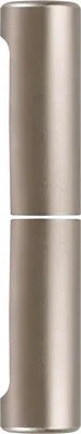 Produktbild von Aufsteckhülse flachrund für Einbohr Türbänder ø 14mm, Aluminium vernickelt matt