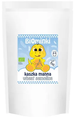 KASZKA MANNA BEZ DODATKU CUKRÓW BIO 500 g - BIOMINKI