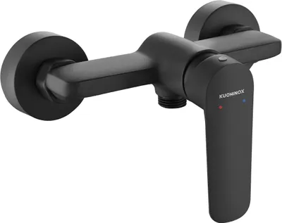 Produktbild von BADLAND Brausearmatur Wasserhahn GAVA Brausebatterie für Badezimmer in Schwarz