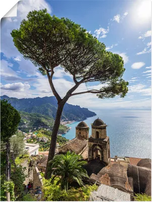Produktbild von ARTland Poster Ravello an der Amalfiküste in Italien Größe: 30x40 cm