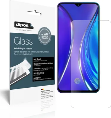 Produktbild von 2x Schutzfolie für Oppo Realme X2 matt - Anti-Shock 9H Folie dipos Glass Kunststoffglas