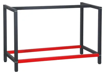 Obrázok produktu pre Robustný rám pre pracovný stôl 125x57x81cm antracitová červená oceľová konštrukcia