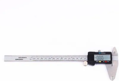 Obrázek produktu pro Digitální posuvné měřítko s extra velkým LCD displejem – 200 mm (0–8") – nerezová ocel