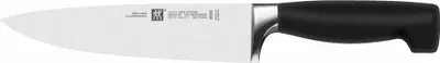 Image de Couteau de chef ZWILLING QUATRE ÉTOILES LBH 33x2x5 cm noir