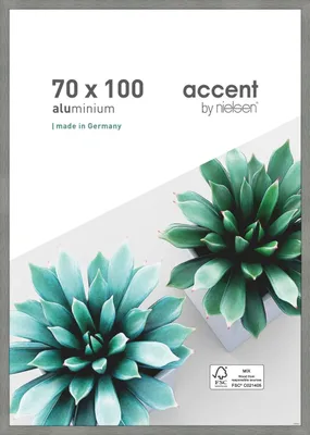 Produktbild von accent by nielsen Aluminium Bilderrahmen Star, 70x100 cm, Struktur Grau