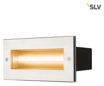 Produktbild von SLV 233650 BRICK Outdoor Wandeinbauleuchte LED 3000K edelstahl IP67 230V 950Lm 10W