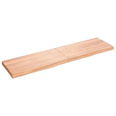 Immagine prodotto di vidaXL Piano lavabo marrone chiaro 120x30x(2-4) cm in legno massiccio trattato