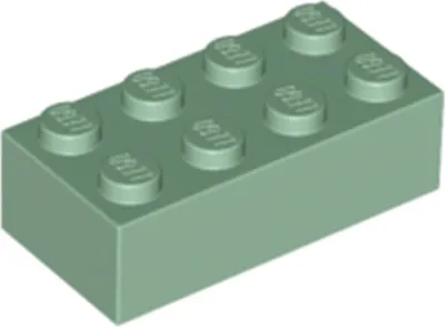 Obrázek produktu pro 100x LEGO Baustein 2x4, Sandgrün