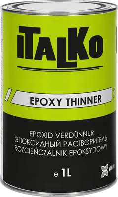 Produktbild von ITALKO Epoxy-Verdünner 1L – Verdünnung für Epoxidharzlacke, Farben & Grundierungen – entfettend, spritzfähig, schnelltrocknend