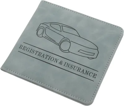 Produktbild von Fahrzeugpapierhalter aus Kunstleder als Schutzhülle für die Kfz-Zulassungsbescheinigung, leicht tragbar für Reisen und Einkäufe