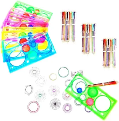 Imagen del producto de Juego de dibujo Spirograph reutilizable de plástico