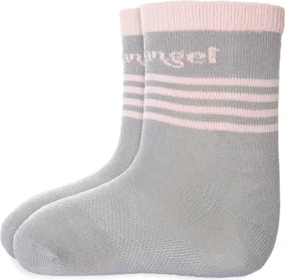 Produktbild von Rutschfeste Outlast®Babysocken - dunkelgrau/hellrosa, 20-24 | 14-16 cm
