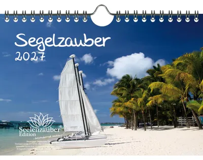 Produktbild von Segelzauber DIN A5 Kalender für 2027 Segelschiffe und Meer - Seelenzauber