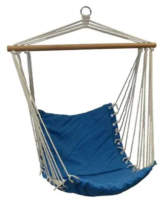 Productafbeelding van Royokamp - "Braziliaanse fauteuil" hangmat PP12883 (één maat) (blauw)