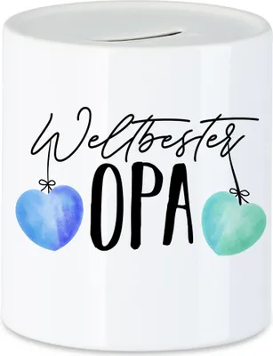Produktbild von Weltbester Opa Spardose Bester Opa Der Welt Schöne Geschenkidee Großvater Opi Geburtstag
