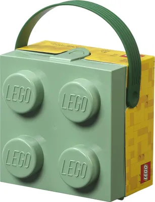 Produktbild von LEGO Brotdose mit Tragegriff sandgrün