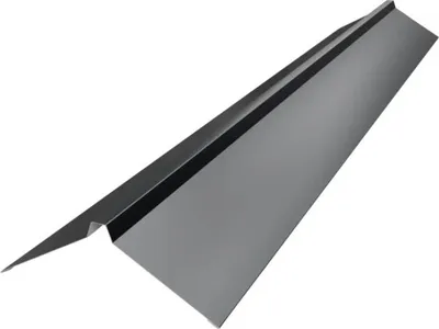 Produktbild von PRECIT Dachfirst gerade für Trapezblech Tiefschwarz RAL 9005 1000 mm x 95 mm x 95 mm (Materialstärke = 0,4 mm)