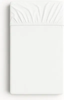 Immagine prodotto di Lenzuolo per lettino in cotone 120x60 cm - bianco