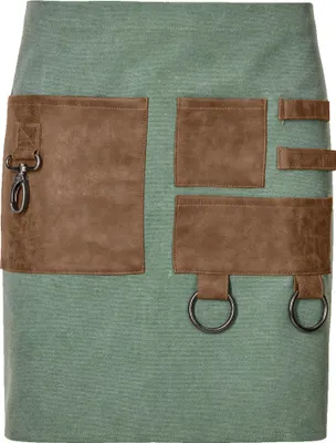 Produktbild von Vorbinder Canvas, mit Taschen und Karabiner, B80 x L45cm, Fb. dark green : 100% Baumwolle 16oz. : Flaschengrün