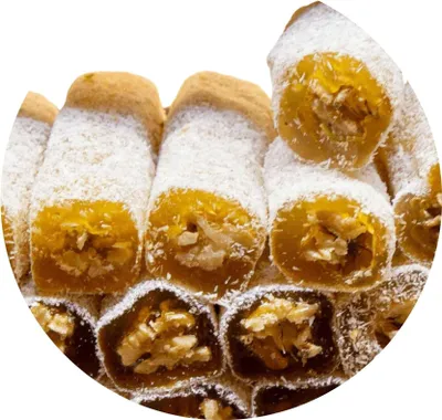 Produktbild von Öz Natur | Turkish Delight Lokum mit Kokosnuss, Feigen und Walnüssen 500g