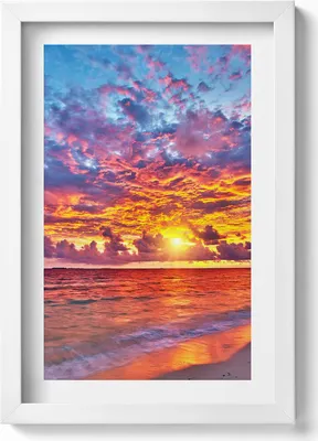 Produktbild von Gerahmtes Kunstwerk– Wandbild mit Rahmen – Gerahmtes Bild – Wanddekoration – 20x30 cm – Weiß