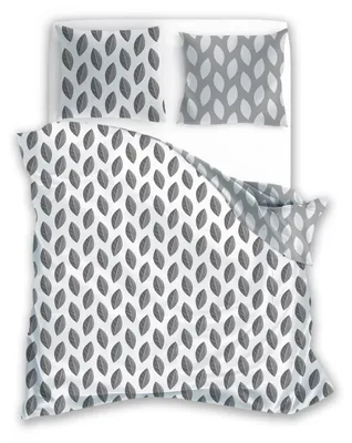 Produktbild von Bettwäsche Flannel Wendebettwäsche Blatt Baumwolle Sommer 140 x 200 cm + 70 x 90 cm