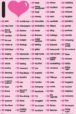 Image de Fun - Poster - I love beeing a girl