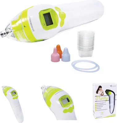 Zdjęcie produktu dla Elektryczny aspirator do nosa, aspirator wydzieliny z nosa, 3 nasadki, ergonomiczny ksztat