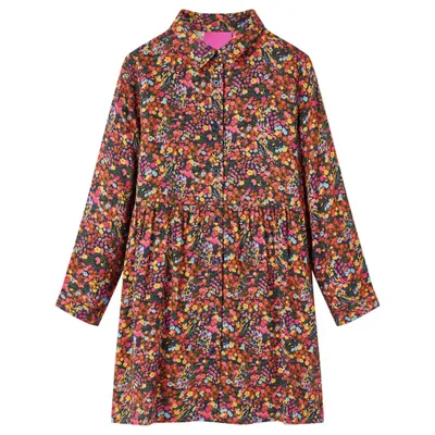 Immagine prodotto di vidaXL Abito da bambino con maniche lunghe Multicolore 116