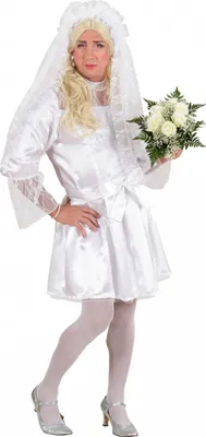 Produktbild von Weißes Brautkleid Kostüm für Männer - Travestieshow Kostüm