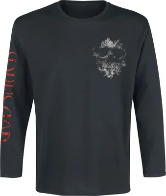 Produktbild von Godsmack Langarmshirt Herren Smoke Skull schwarz 3XL