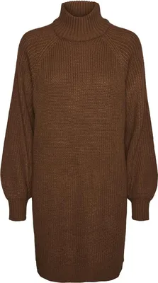 Produktbild von NOISY MAY Langarm Strickkleid Mini Pullover Dress Stehkragen Shirt NMTIMMY Größe: XS