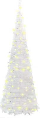 Immagine prodotto di Albero di Natale artificiale pieghevole vidaXL con 100 LED bianchi, 150 cm
