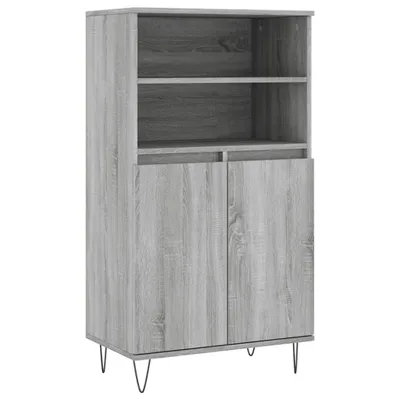 Produktbild von Highboard Grau Sonoma 60x36x110 cm Holzwerkstoff